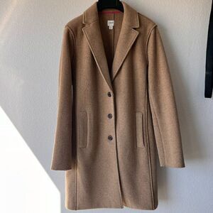 J. Crew boiled wool blend topcoat